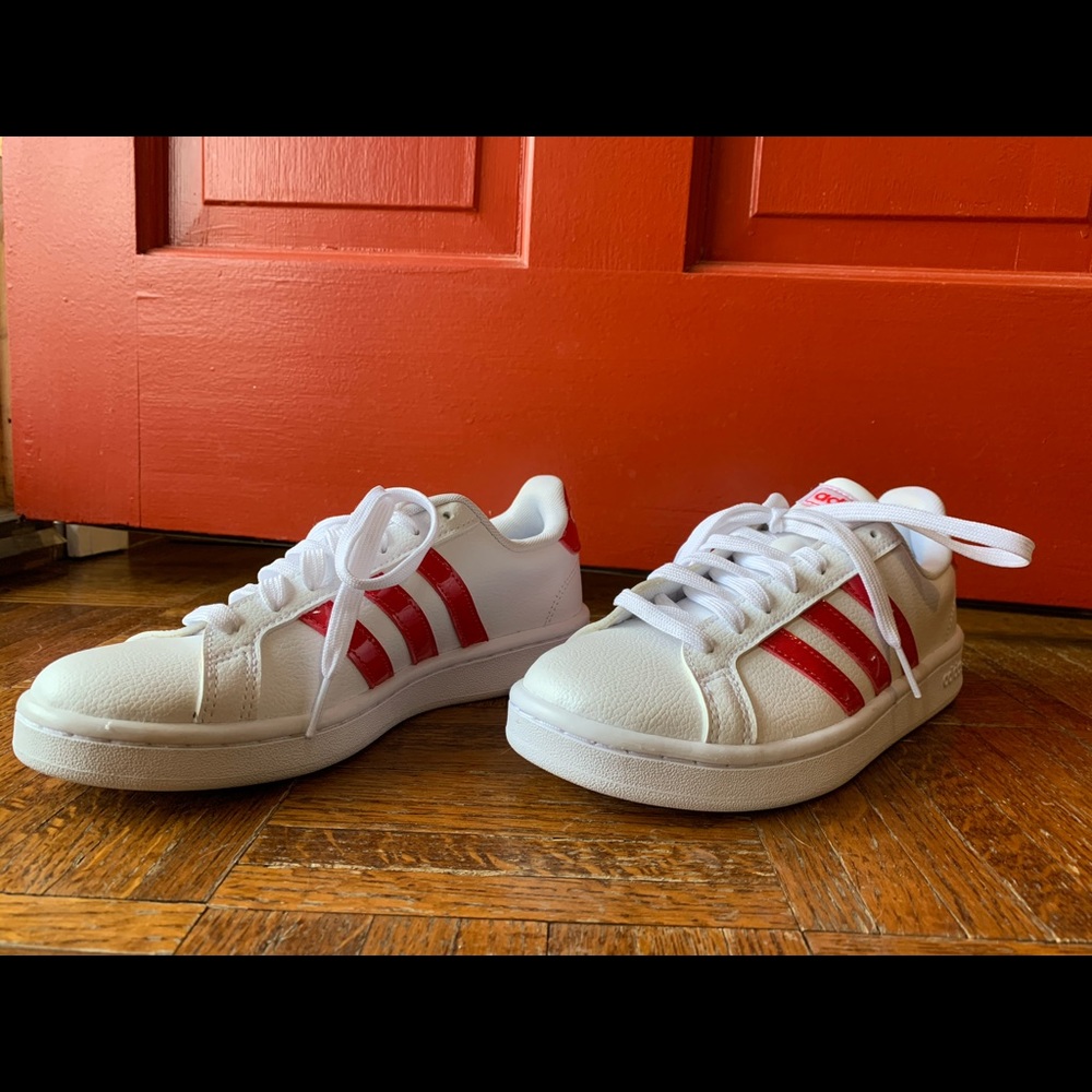 White & Red Adidas NWOT
